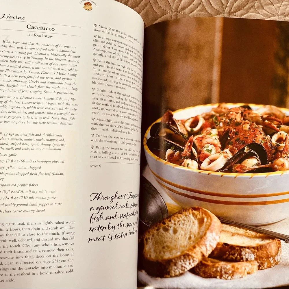 Savoring Tuscany Williams Sonoma book.❣️